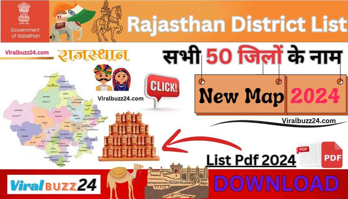 Rajasthan District List