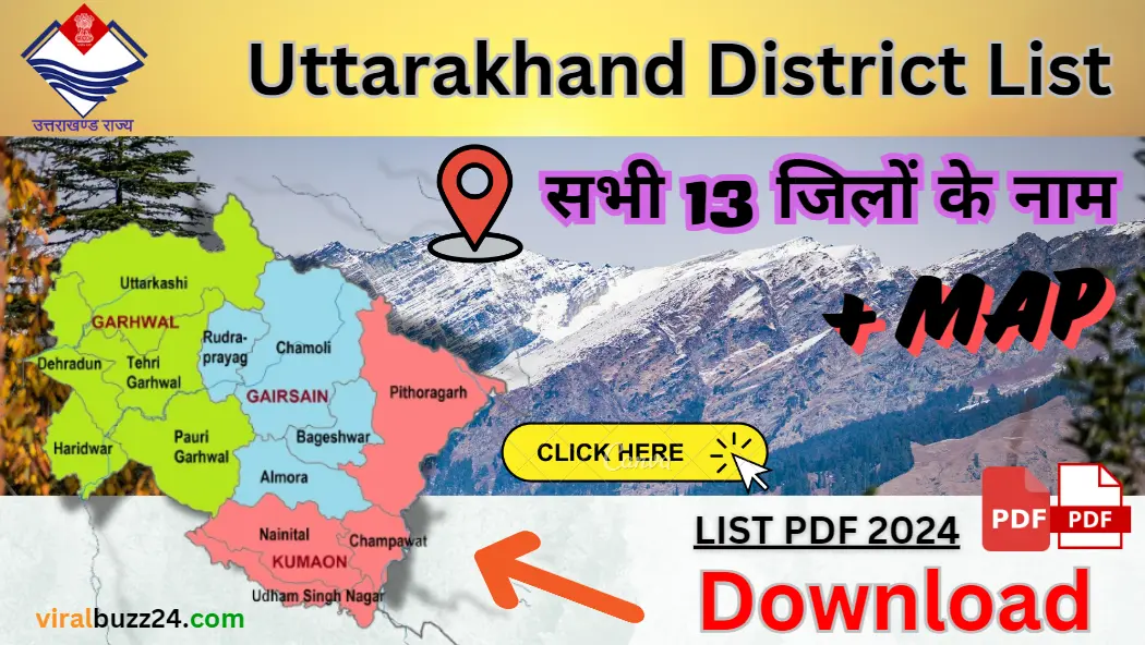 Uttarakhand District Name